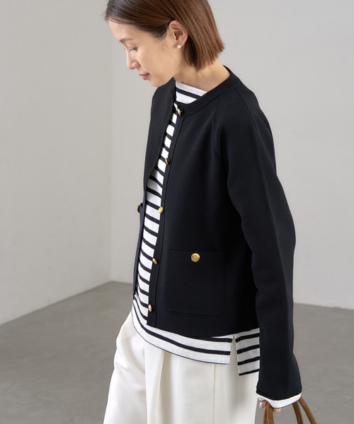 IENA（イエナ）の「《追加》ミラノリブカーディガン（カーディガン/ボレロ・レディース・ネイビー/オートミール・FREE）」の15枚目の写真