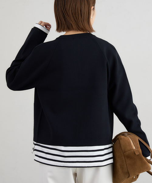 IENA（イエナ）の「《追加》ミラノリブカーディガン（カーディガン/ボレロ・レディース・ネイビー/オートミール・FREE）」の16枚目の写真