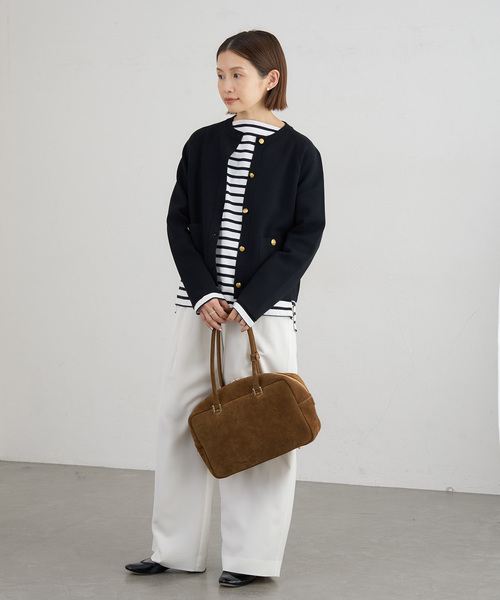 IENA（イエナ）の「《追加》ミラノリブカーディガン（カーディガン/ボレロ・レディース・ネイビー/オートミール・FREE）」の17枚目の写真