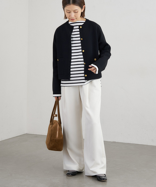 IENA（イエナ）の「《追加》ミラノリブカーディガン（カーディガン/ボレロ・レディース・ネイビー/オートミール・FREE）」の18枚目の写真