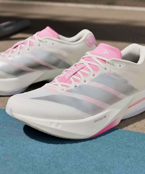 adidas(アディダス)の「アディゼロ ボストン13 / Adizero Boston 13 / ランニングシューズ / アディダス adidas(スニーカー・メンズ・ホワイト×ピンク・28.5cm/28.0cm/27.5cm/26.5cm/26.0cm/25.5cm/27.0cm)」の6枚目の写真