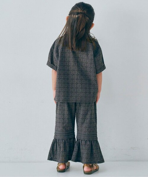 p.premier（ピードットプルミエ）の「アイレットレースフリルパンツ（その他パンツ・キッズ・チャコール/イエロー/アイボリー・80/90/100/110/120/130/140）」の8枚目の写真