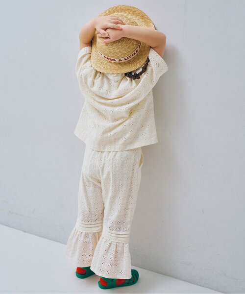 p.premier（ピードットプルミエ）の「アイレットレースフリルパンツ（その他パンツ・キッズ・チャコール/イエロー/アイボリー・80/90/100/110/120/130/140）」の13枚目の写真