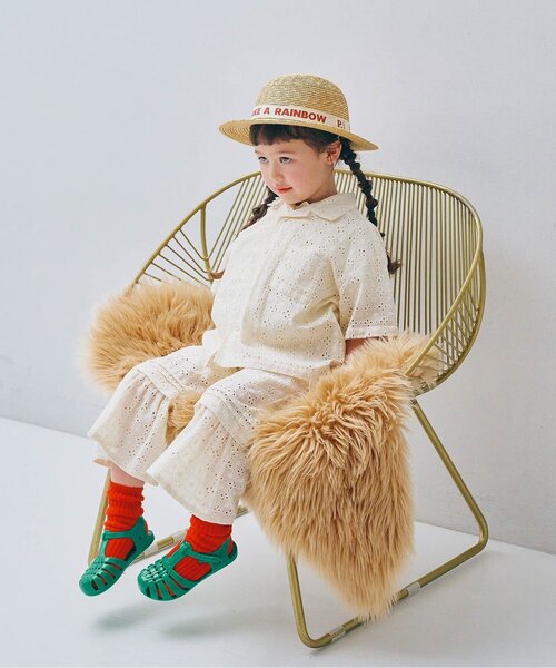 p.premier（ピードットプルミエ）の「アイレットレースフリルパンツ（その他パンツ・キッズ・チャコール/イエロー/アイボリー・80/90/100/110/120/130/140）」の14枚目の写真