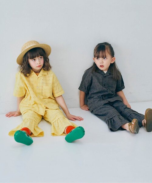 p.premier（ピードットプルミエ）の「アイレットレースフリルパンツ（その他パンツ・キッズ・チャコール/イエロー/アイボリー・80/90/100/110/120/130/140）」の21枚目の写真