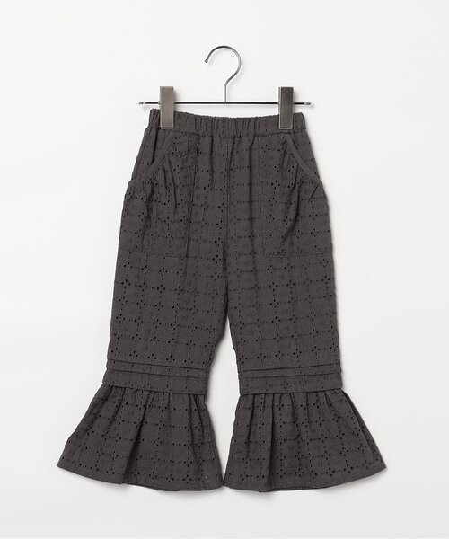 p.premier（ピードットプルミエ）の「アイレットレースフリルパンツ（その他パンツ・キッズ・チャコール/イエロー/アイボリー・80/90/100/110/120/130/140）」の4枚目の写真