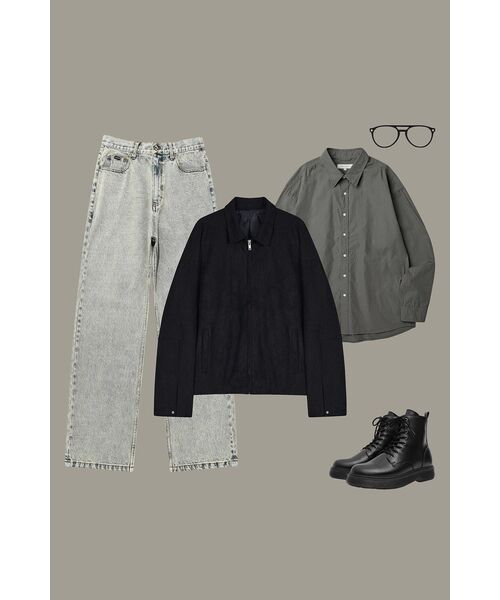 UNION BLUE(ユニオンブルー)の「LAUNDRY SHIRT (KHAKI GRAY)(シャツ/ブラウス・メンズ・その他・XX-LARGE/MEDIUM/SMALL/X-LARGE/LARGE)」の3枚目の写真