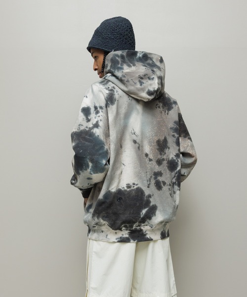 BAL（バル）の「LOGO TIE DYE HOODIE SWEAT by YUKIDYE（パーカー・メンズ・グレー・3/2/1）」の8枚目の写真