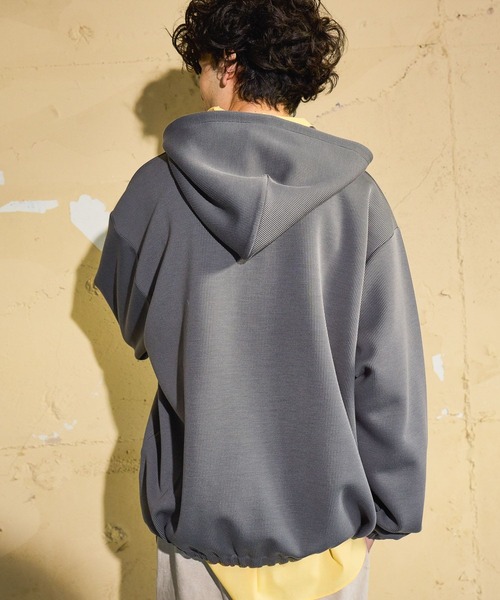 niko and...（ニコアンド）の「ストライプポンチアノラック（Tシャツ/カットソー・メンズ・アイボリー/オレンジ/チャコール・LARGE/MEDIUM）」の8枚目の写真