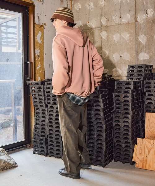 niko and...（ニコアンド）の「ストライプポンチアノラック（Tシャツ/カットソー・メンズ・アイボリー/オレンジ/チャコール・LARGE/MEDIUM）」の11枚目の写真