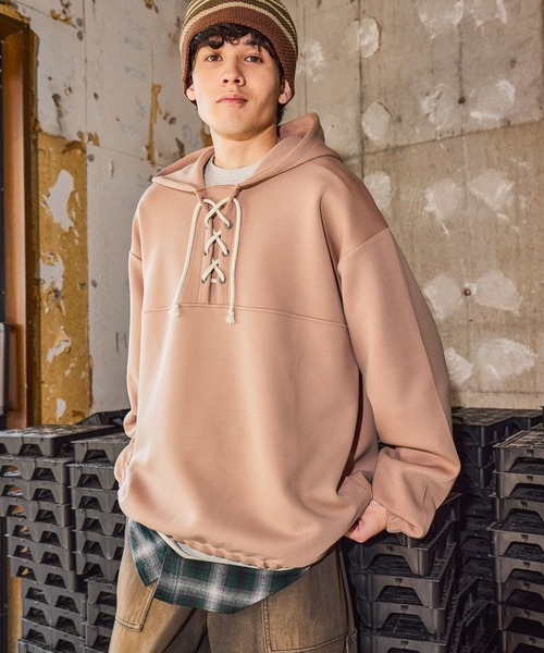 niko and...（ニコアンド）の「ストライプポンチアノラック（Tシャツ/カットソー・メンズ・アイボリー/オレンジ/チャコール・LARGE/MEDIUM）」の13枚目の写真