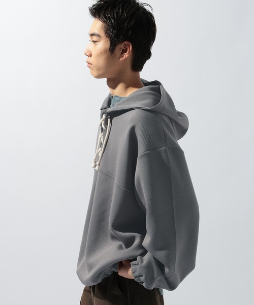 niko and...（ニコアンド）の「ストライプポンチアノラック（Tシャツ/カットソー・メンズ・アイボリー/オレンジ/チャコール・LARGE/MEDIUM）」の21枚目の写真