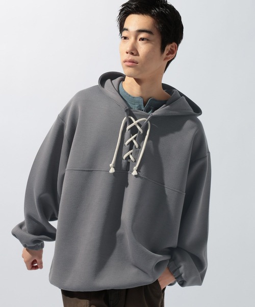 niko and...（ニコアンド）の「ストライプポンチアノラック（Tシャツ/カットソー・メンズ・アイボリー/オレンジ/チャコール・LARGE/MEDIUM）」の22枚目の写真