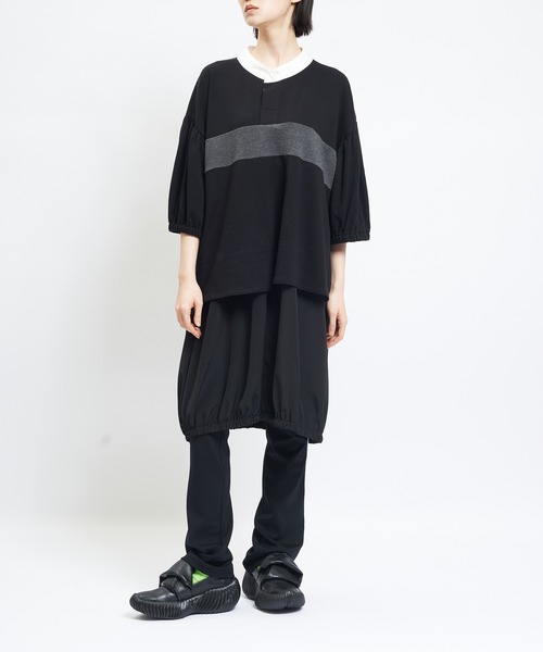 gomme（ゴム）の「ポロカットワンピース（Tシャツ/カットソー・レディース・ブラック・MEDIUM）」の14枚目の写真