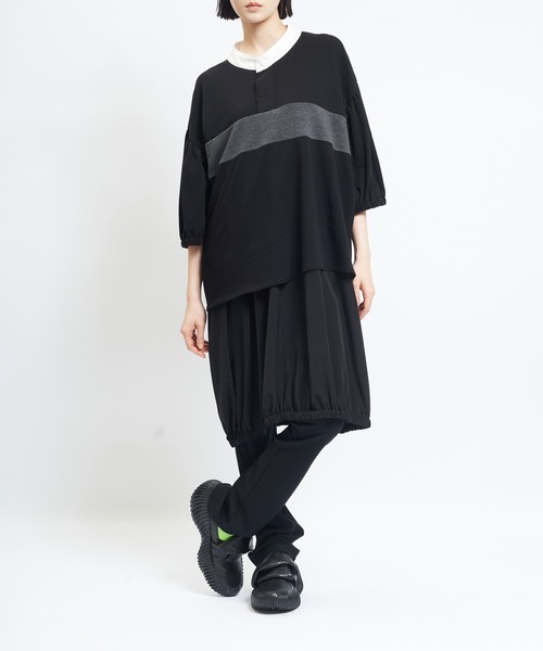 gomme（ゴム）の「ポロカットワンピース（Tシャツ/カットソー・レディース・ブラック・MEDIUM）」の16枚目の写真