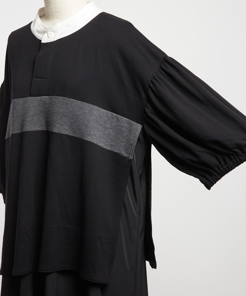 gomme（ゴム）の「ポロカットワンピース（Tシャツ/カットソー・レディース・ブラック・MEDIUM）」の10枚目の写真