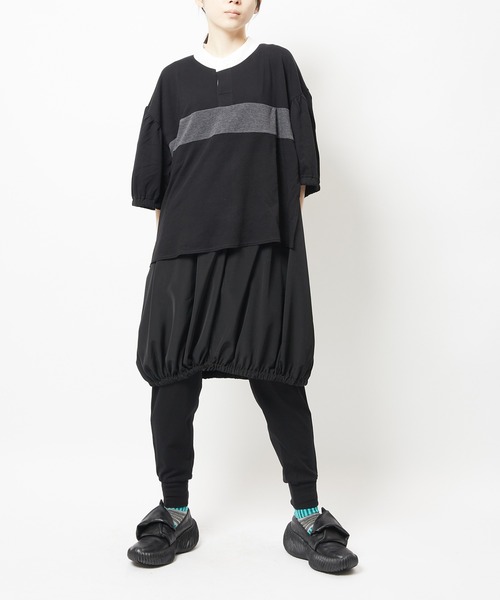 gomme（ゴム）の「ポロカットワンピース（Tシャツ/カットソー・レディース・ブラック・MEDIUM）」の22枚目の写真