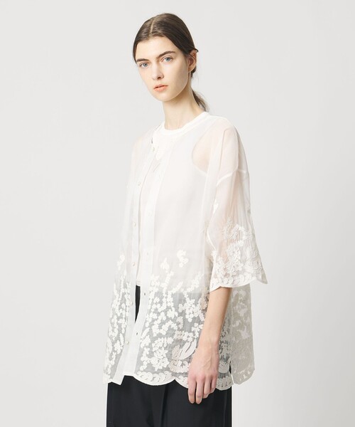 Pheeta(フィータ)の「【別注】<Pheeta>Maria レース ブラウス/015C-UAWomens1(シャツ/ブラウス・レディース・ブラック/ホワイト・FREE)」の3枚目の写真