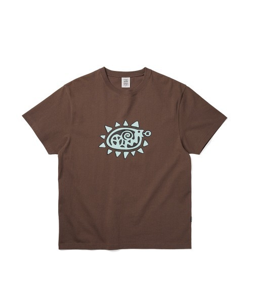 YESEYESEE(イエスアイシー)の「Y.E.S Spiral Tee(Tシャツ/カットソー・メンズ・ライトブラウン/ブラック/ホワイト・S/M/L/XL)」の1枚目の写真