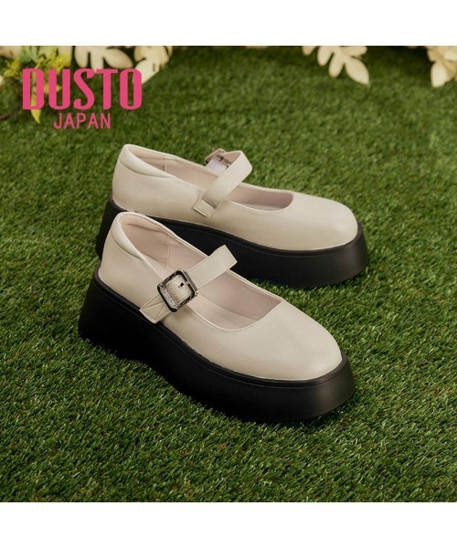 VIBGYOR（ヴィブジョー）の「【DUSTO】レディース厚底パンプス(MA)（パンプス・レディース・ベージュ/ブラック・24/23）」の2枚目の写真