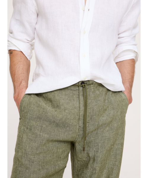 Banana Republic(バナナリパブリック)の「リラックス リネン プルオン ビーチパンツ(その他パンツ・メンズ・グリーン/ベージュ/ブラウン・M/S/XL/L)」の17枚目の写真