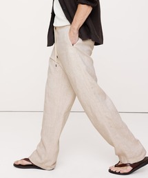 リラックス リネン プルオン ビーチパンツ