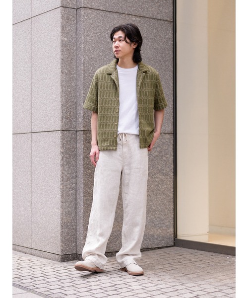 Banana Republic(バナナリパブリック)の「リラックス リネン プルオン ビーチパンツ(その他パンツ・メンズ・グリーン/ベージュ/ブラウン・M/S/XL/L)」の10枚目の写真