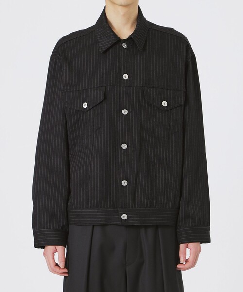 LOVELESS（ラブレス）の「ストライプGジャン（ブルゾン・メンズ・ブラック・L/M/S）」の4枚目の写真