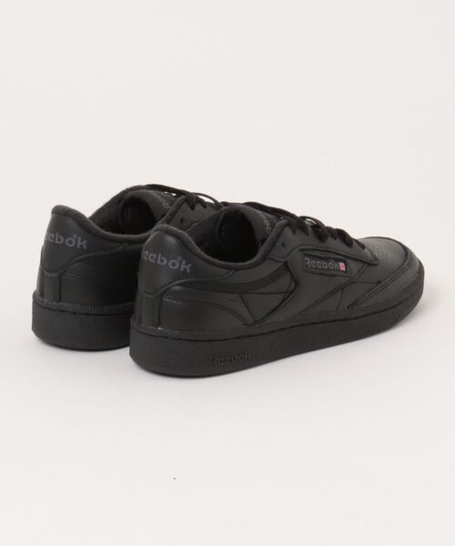ASBee(アスビー)の「Reebok リーボック CLUB C 85 レディーススニーカー(クラブシー85) 100050 100000153 ブラック/チャコール(スニーカー・レディース・ブラック・24.5cm/24.0cm/23.5cm/23.0cm/25.0cm)」の2枚目の写真