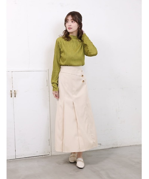 fifth(フィフス)の「ウェーブジャガードボトルネックロンT(Tシャツ/カットソー・レディース・ブラック/グレイッシュベージュ/アイボリー/マスタード・M)」の18枚目の写真