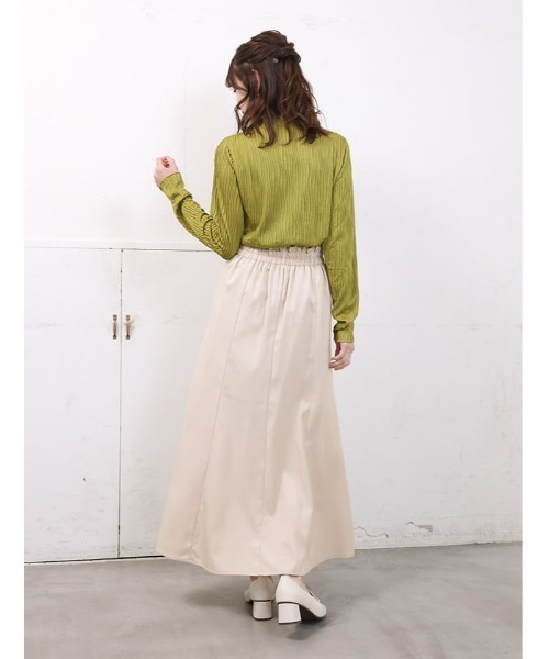 fifth(フィフス)の「ウェーブジャガードボトルネックロンT(Tシャツ/カットソー・レディース・ブラック/グレイッシュベージュ/アイボリー/マスタード・M)」の19枚目の写真