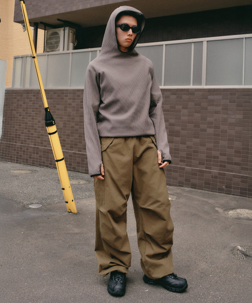 XERO（ゼロ）の「パラシュートカーゴオーバーストリングパンツ[カーキ]（その他パンツ・レディース・その他・LARGE/MEDIUM）」の2枚目の写真
