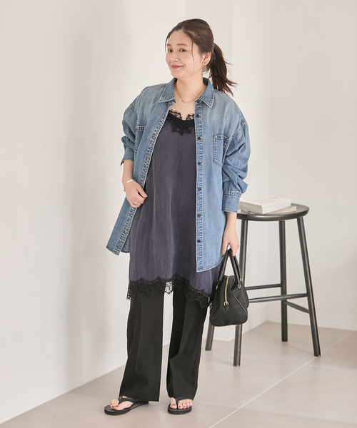 JOURNAL STANDARD（ジャーナルスタンダード）の「《追加4》フィブリルリヨセルキャミワンピース（ワンピース・レディース・アイボリー・FREE）」の12枚目の写真