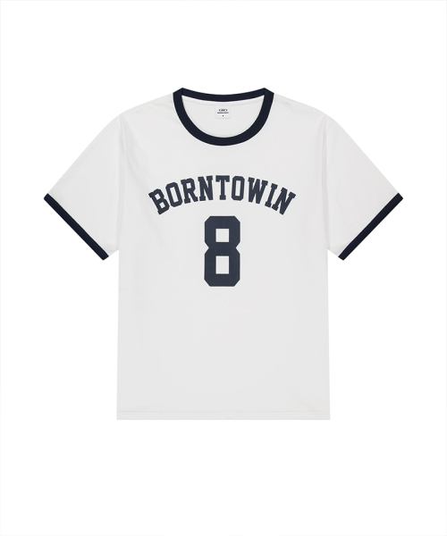 BORN TO WIN（ボーントゥウィン）の「NUMBER RINGER REGULAR FIT T-SHIRTS [WHITE]（Tシャツ/カットソー・メンズ・その他・1/2/4/3）」の2枚目の写真