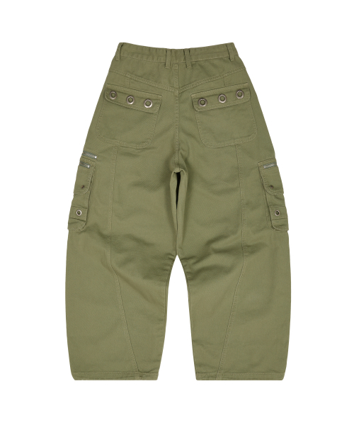 HOODHOOD(フッドフッド)の「アイレットカーゴパンツカーキ(スウェットパンツ・メンズ・その他・1/2/4/3)」の7枚目の写真