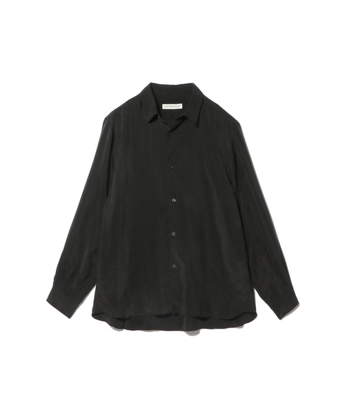 ESTNATION(エストネーション)の「ESTNATION / キュプラ シャツ(シャツ/ブラウス・メンズ・ベージュ/ブラック・LARGE/MEDIUM)」の8枚目の写真