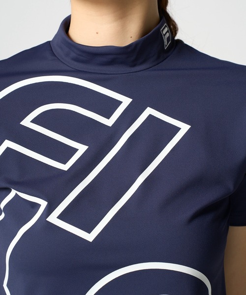 FILA GOLF(フィラゴルフ )の「半袖モックネックシャツ(Tシャツ/カットソー・レディース・ブラック/ミント/ネイビー・XX-LARGE/LARGE/X-LARGE/MEDIUM)」の8枚目の写真