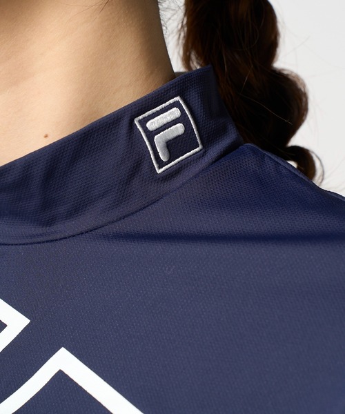 FILA GOLF(フィラゴルフ )の「半袖モックネックシャツ(Tシャツ/カットソー・レディース・ブラック/ミント/ネイビー・XX-LARGE/LARGE/X-LARGE/MEDIUM)」の9枚目の写真
