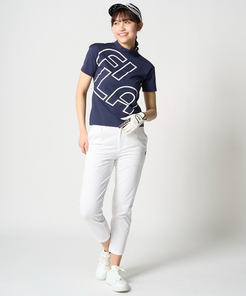 FILA GOLF(フィラゴルフ )の「半袖モックネックシャツ(Tシャツ/カットソー・レディース・ブラック/ミント/ネイビー・XX-LARGE/LARGE/X-LARGE/MEDIUM)」の10枚目の写真