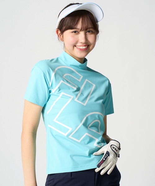 FILA GOLF(フィラゴルフ )の「半袖モックネックシャツ(Tシャツ/カットソー・レディース・ブラック/ミント/ネイビー・XX-LARGE/LARGE/X-LARGE/MEDIUM)」の13枚目の写真