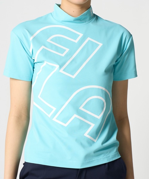 FILA GOLF(フィラゴルフ )の「半袖モックネックシャツ(Tシャツ/カットソー・レディース・ブラック/ミント/ネイビー・XX-LARGE/LARGE/X-LARGE/MEDIUM)」の15枚目の写真