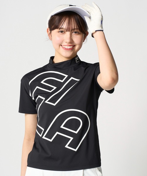 FILA GOLF(フィラゴルフ )の「半袖モックネックシャツ(Tシャツ/カットソー・レディース・ブラック/ミント/ネイビー・XX-LARGE/LARGE/X-LARGE/MEDIUM)」の21枚目の写真