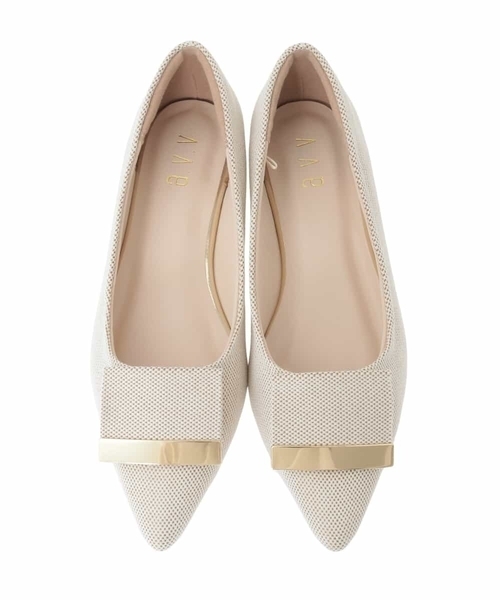 a.v.v（アーヴェヴェ）の「ﾊﾞｯｸﾙﾂｷﾛｰｶｯﾄﾊﾟﾝﾌﾟｽ（その他シューズ・レディース・ミント/アイボリー/ブラック・23.5/24.5）」の4枚目の写真