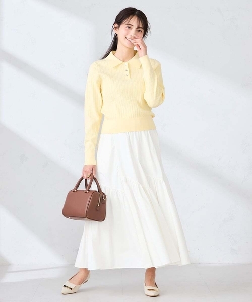 a.v.v(アーヴェヴェ)の「バックル付きローカットパンプス(パンプス・レディース・ミント/アイボリー/ブラック・23.5/24.5)」の19枚目の写真