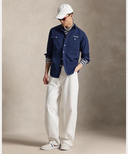 POLO RALPH LAUREN（ポロ ラルフ ローレン）の「クラシック フィット Polo Sport ワークシャツ（シャツ/ブラウス・メンズ・ネイビー系1・S/M/L/XL/XS/XXL）」の5枚目の写真