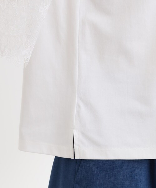 Reflect(リフレクト)の「【UVカット/接触冷感】スカラップレースジャージカットソー(Tシャツ/カットソー・レディース・ブラック/ホワイト・09/11)」の18枚目の写真
