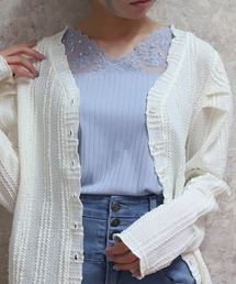 axes femme（アクシーズファム）の「吸水速乾レース切替タンク（タンクトップ）」