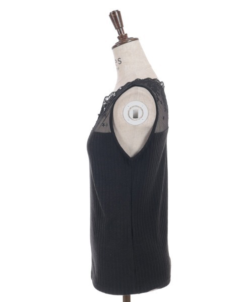 axes femme（アクシーズファム）の「吸水速乾レース切替タンク（タンクトップ・レディース・サックスブルー/ブラック/ホワイト/イエロー・FREE）」の14枚目の写真