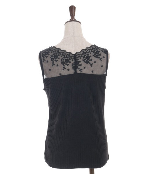 axes femme（アクシーズファム）の「吸水速乾レース切替タンク（タンクトップ・レディース・サックスブルー/ブラック/ホワイト/イエロー・FREE）」の15枚目の写真