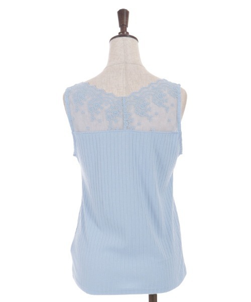 axes femme（アクシーズファム）の「吸水速乾レース切替タンク（タンクトップ・レディース・サックスブルー/ブラック/ホワイト/イエロー・FREE）」の22枚目の写真